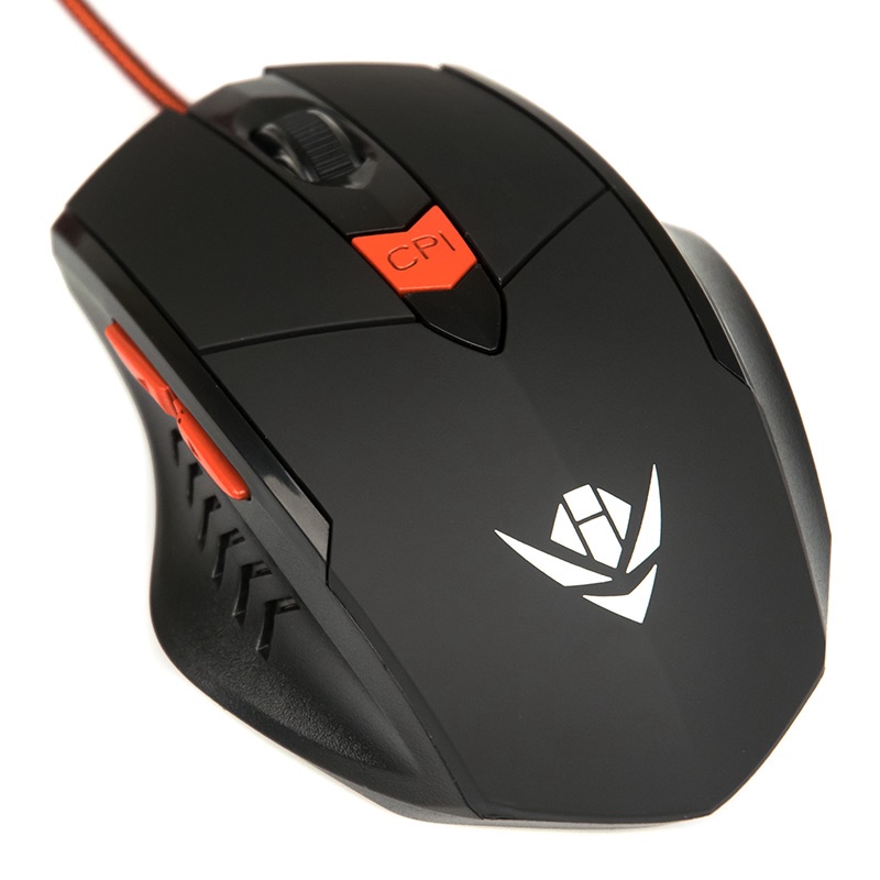 Мышь игровая Nakatomi Gaming MOG-11U mouse 6кнопок + ролик USB черная 