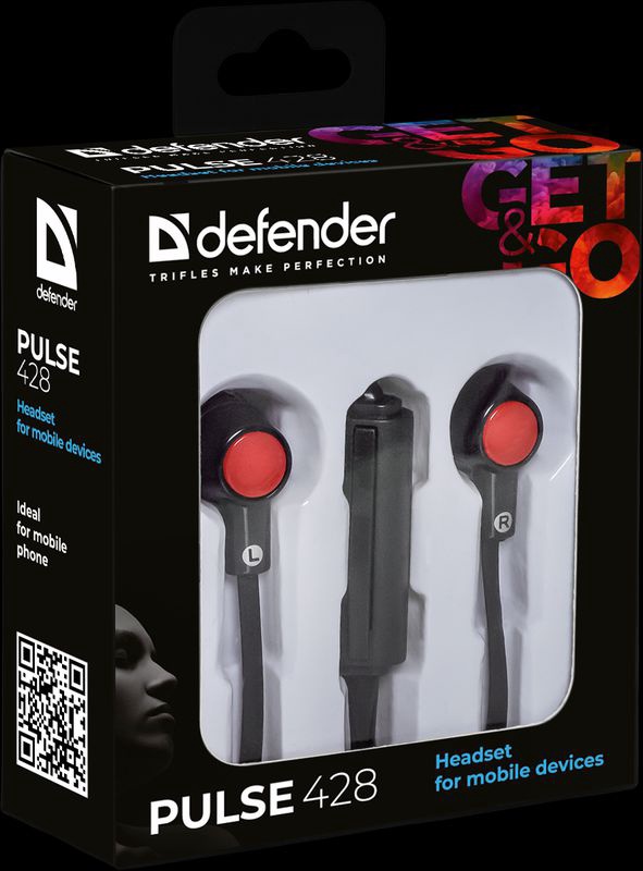 Гарнитура для смартфонов DEFENDER Pulse Черный 