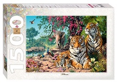 Мозаика "puzzle" 1500 "Тигры" 83054