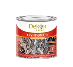 Грунт-эмаль Dekor 3 в 1 алкидная серая 900г арт. 49-933 