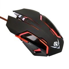 Мышь игровая Nakatomi Gaming MOG-20U mouse 6кнопок + ролик, 7-ми цветная подсветка USB черная 