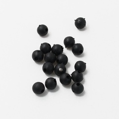 Бусина фидерная Namazu Soft Beads черная 7 мм уп/20 шт. круглая арт. N-SBF-15 