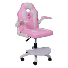 Кресло поворотное JASMINE WHITE розовый 